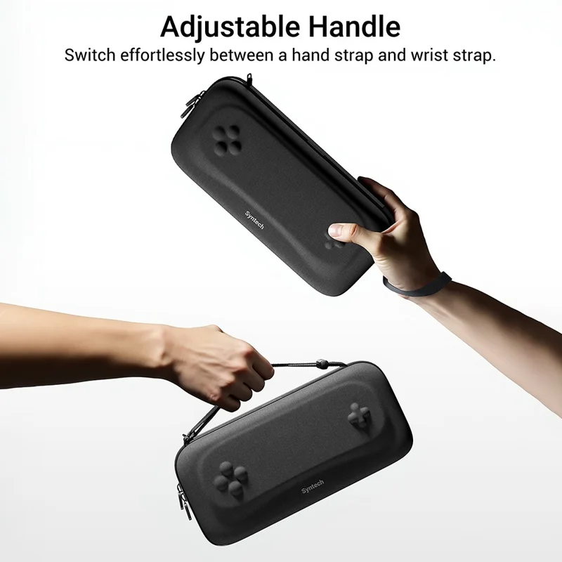 SYNTECH voor Nintendo Switch 2 draagtas spelkaartorganizer hardcover reistas - Zwart