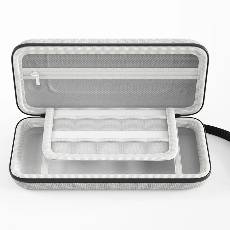 SYNTECH For Nintendo Switch  /  Switch OLED Carrying Case with 10 Game Card Slots Organizer Storage Bag - Grey