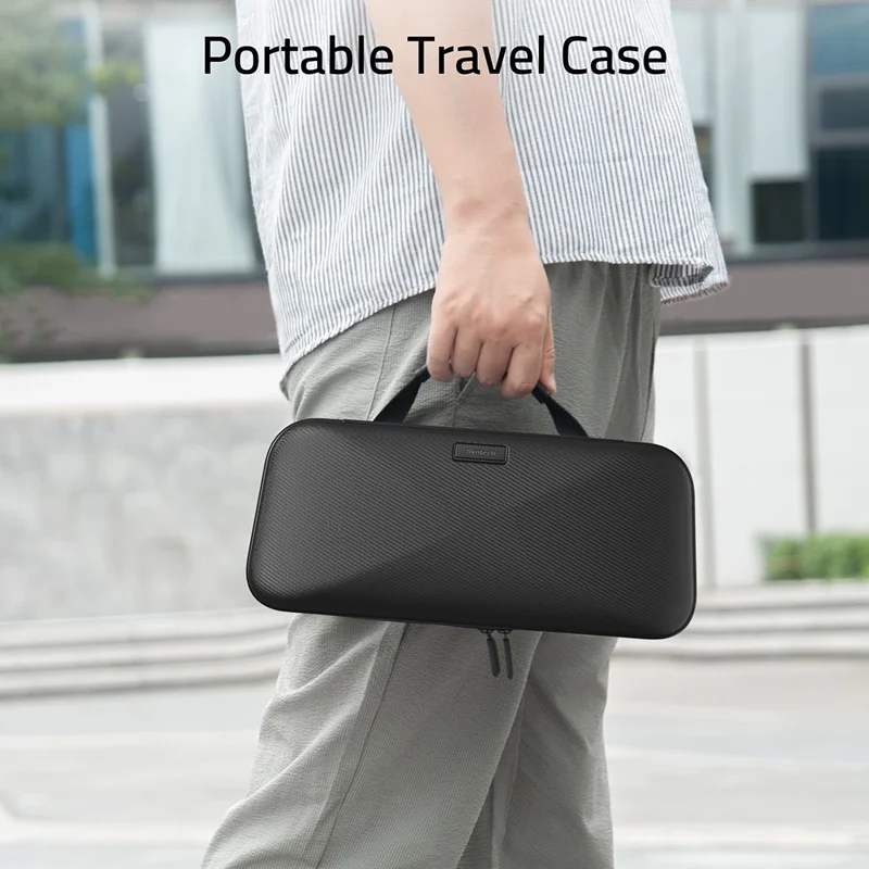 SYNTECH For ROG Ally  /  ROG Ally X Hard Carrying Case Built-in Foldable Stand Protective Storage Bag - Black