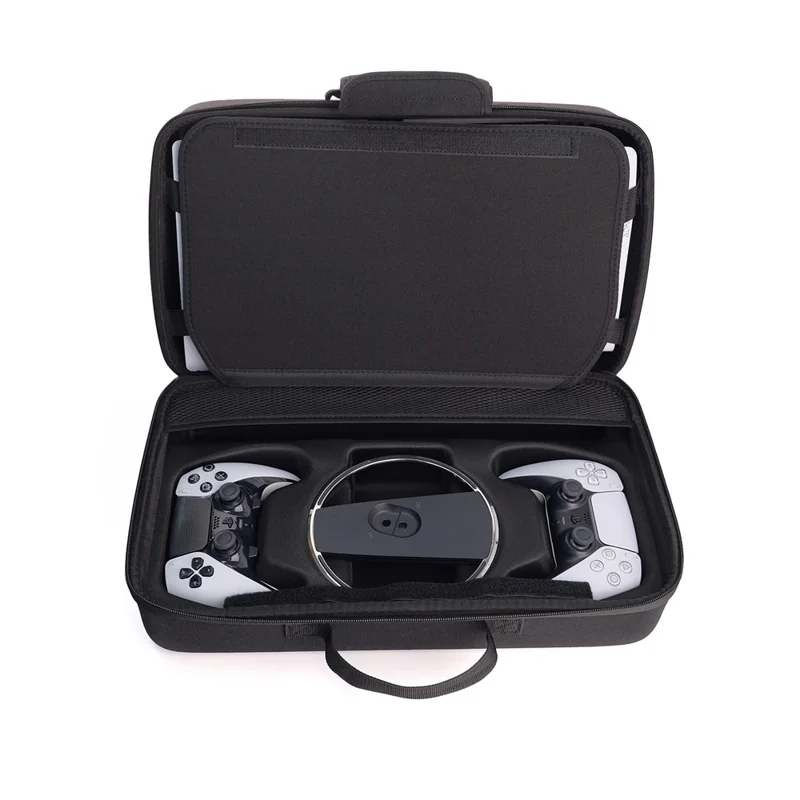 DOBE TP5-5511 Game Console Carrying Case for Sony PlayStation 5 Pro / 5 Slim EVA Hard Shell Protective Storage Bag with Zipper - Black