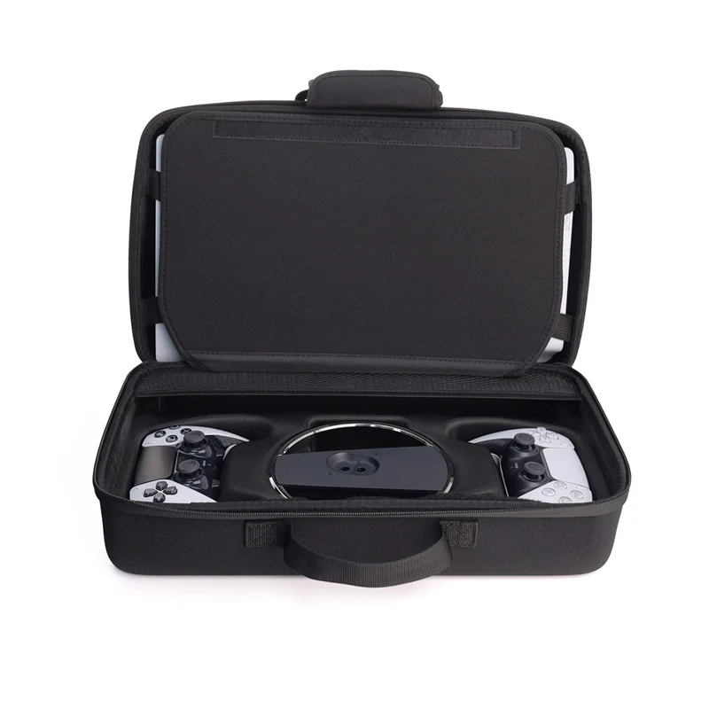 DOBE TP5-5511 Game Console Carrying Case for Sony PlayStation 5 Pro / 5 Slim EVA Hard Shell Protective Storage Bag with Zipper - Black