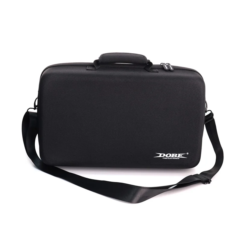 DOBE TP5-5511 Game Console Carrying Case for Sony PlayStation 5 Pro / 5 Slim EVA Hard Shell Protective Storage Bag with Zipper - Black