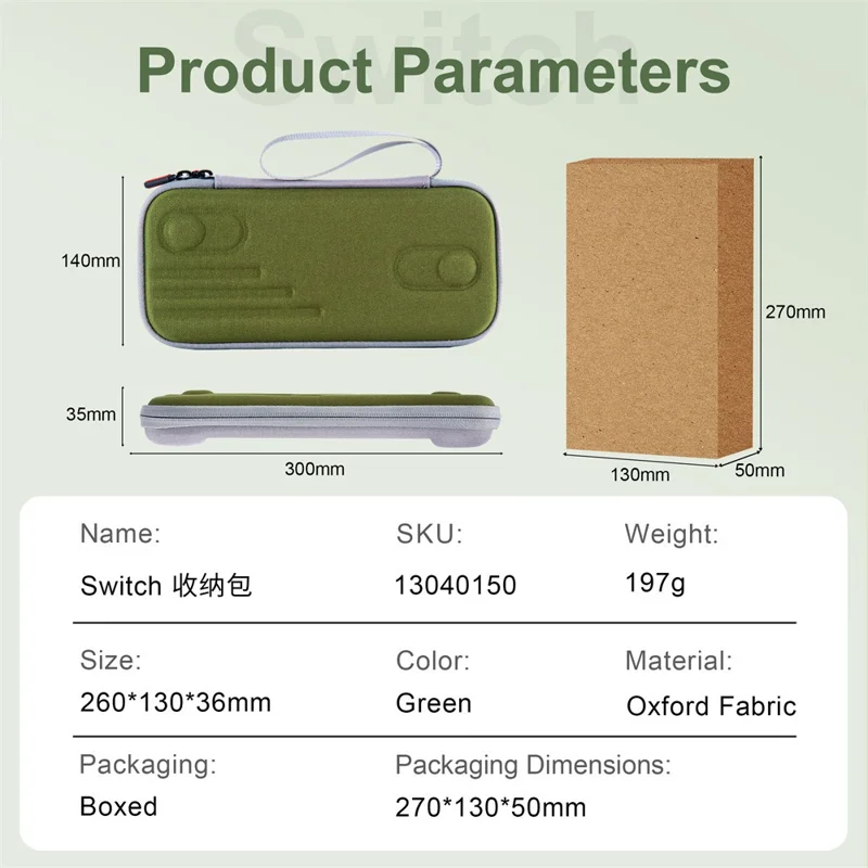 STARTRC GAMES Carrying Case for Nintendo Switch Console Portable Storage Bag with Game Card Slots