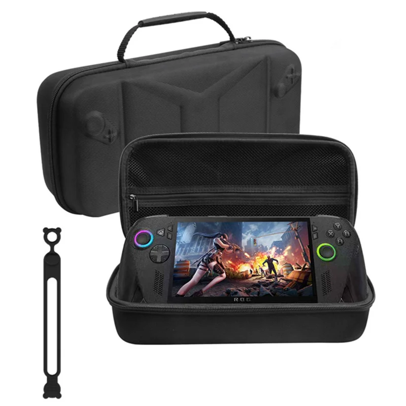 Draagbare EVA-opbergtas voor Asus ROG Xbox Ally X (2025) / Ally (2025) draagbare gameconsole met siliconen kabelbandjes