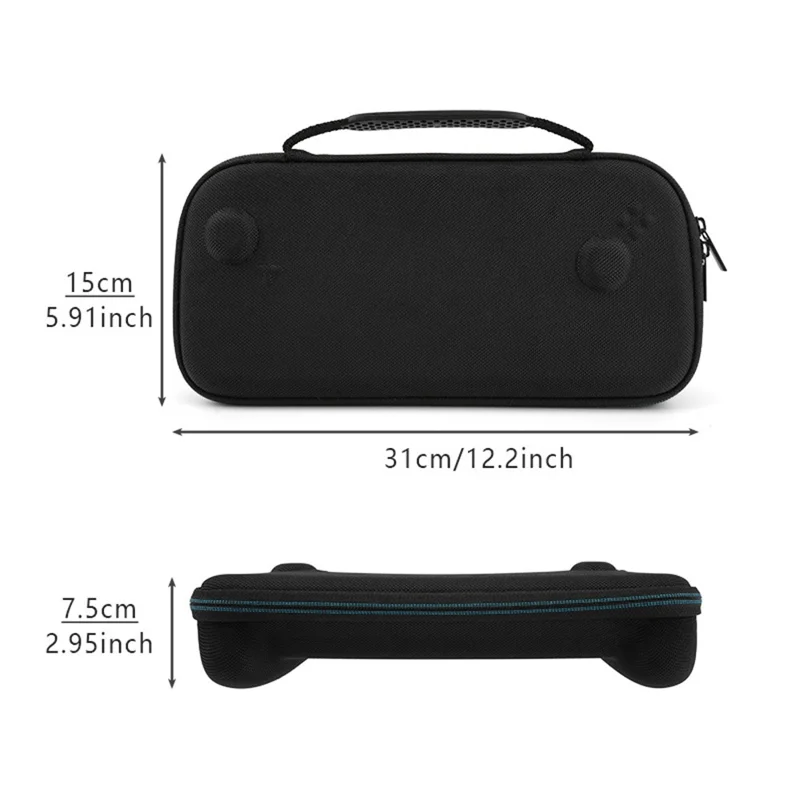 Estojo de Transporte Protetor para Asus ROG Xbox Ally X (2025) / Ally (2025) Console Portátil de Jogos EVA Bolsa de Armazenamento com 5 Slots para Cartões