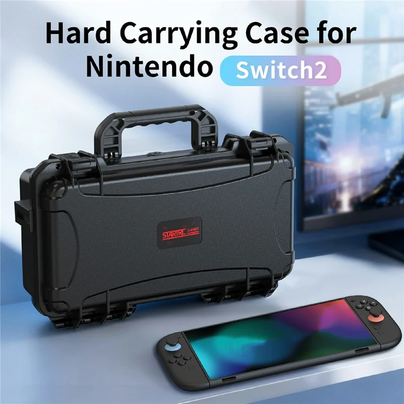 STARTRC GAMES portabel vattentät väska för Nintendo Switch 2 bärbar hårdskal spelkonsol förvaringslåda