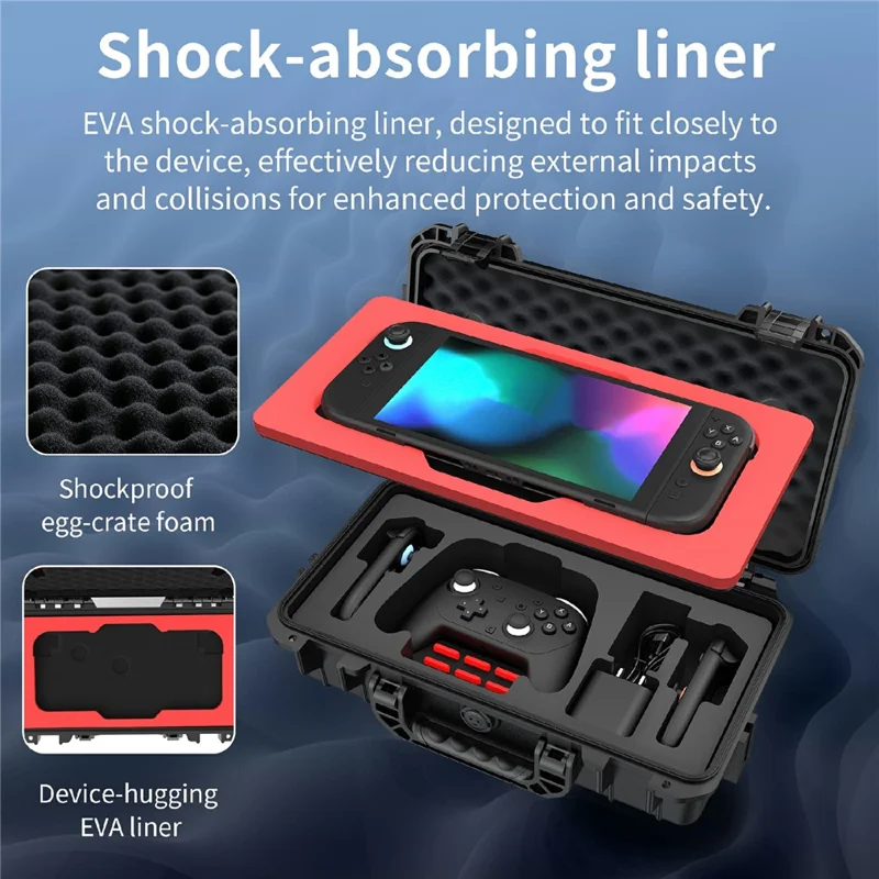 STARTRC GAMES portabel vattentät väska för Nintendo Switch 2 bärbar hårdskal spelkonsol förvaringslåda