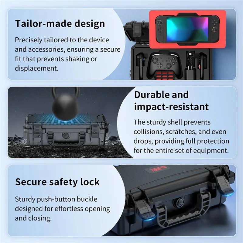 STARTRC GAMES portabel vattentät väska för Nintendo Switch 2 bärbar hårdskal spelkonsol förvaringslåda