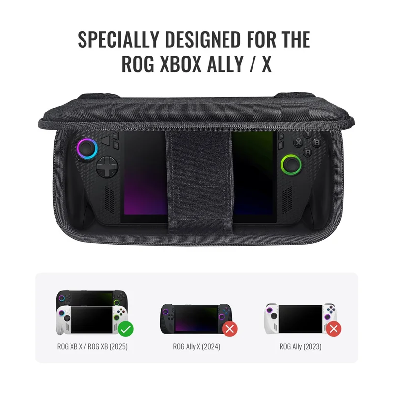 JYS-X158 til Asus ROG Xbox Ally X (2025) / Ally (2025) bærbar konsol opbevaringstaske vandtæt stødfast beskyttende taske med aftagelig tilbehørstaske