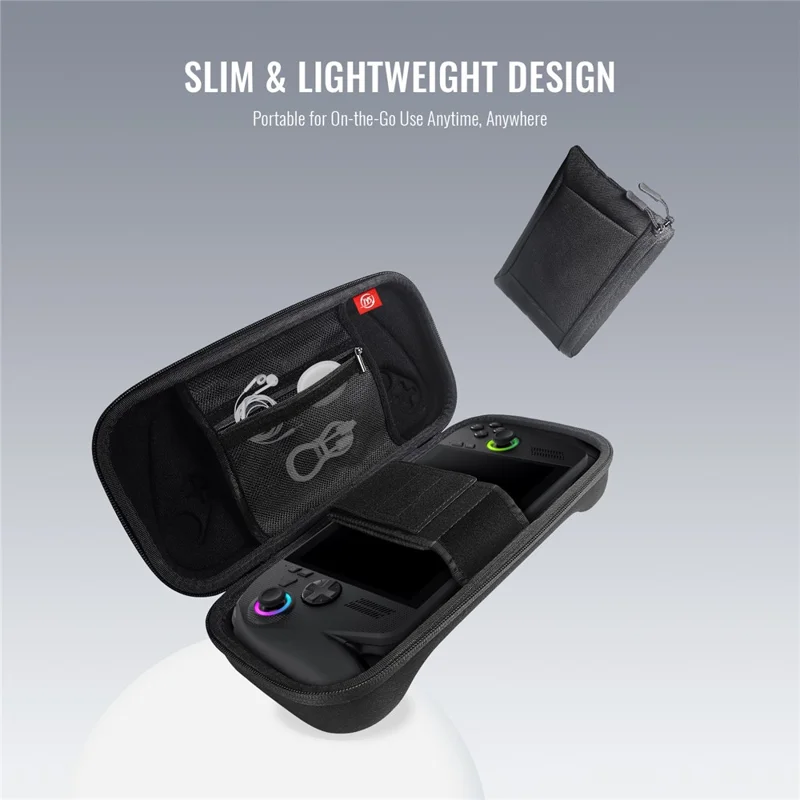 JYS-X158 til Asus ROG Xbox Ally X (2025) / Ally (2025) bærbar konsol opbevaringstaske vandtæt stødfast beskyttende taske med aftagelig tilbehørstaske