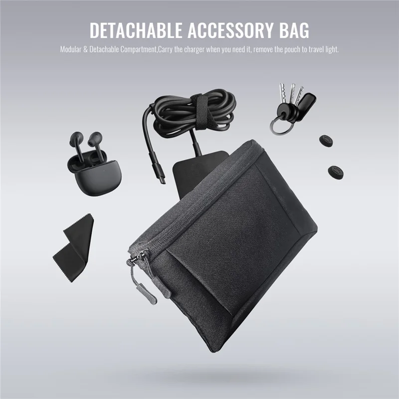 JYS-X158 til Asus ROG Xbox Ally X (2025) / Ally (2025) bærbar konsol opbevaringstaske vandtæt stødfast beskyttende taske med aftagelig tilbehørstaske