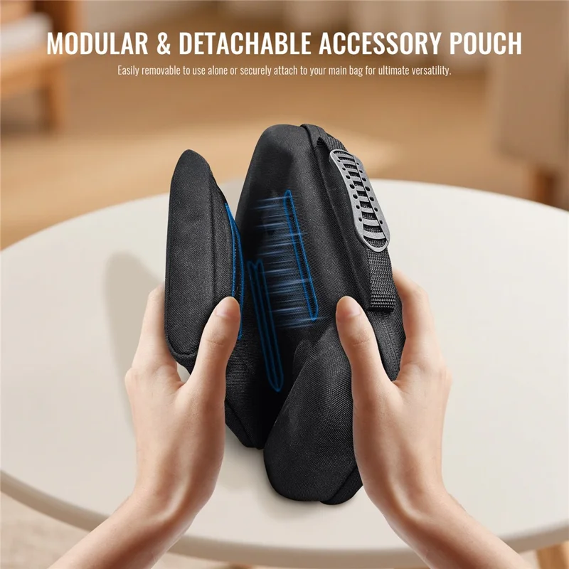 JYS-X158 til Asus ROG Xbox Ally X (2025) / Ally (2025) bærbar konsol opbevaringstaske vandtæt stødfast beskyttende taske med aftagelig tilbehørstaske