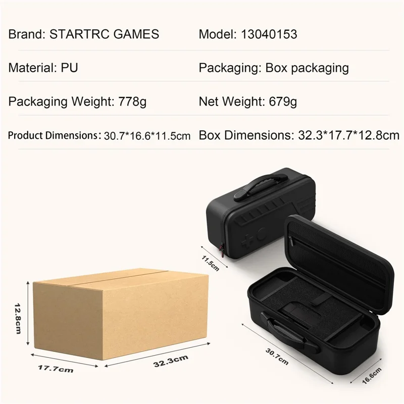 STARTRC GAMES For Nintendo Switch 2 Console / Switch 2 Pro Controller Carrying Case Travel PU Storage Bag