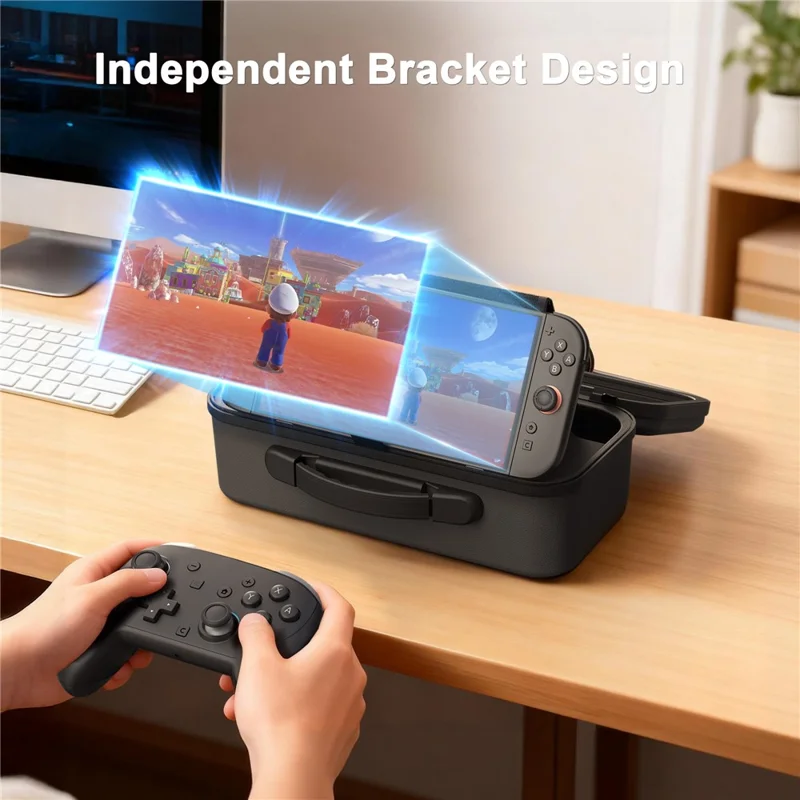 STARTRC GAMES For Nintendo Switch 2 Console / Switch 2 Pro Controller Carrying Case Travel PU Storage Bag