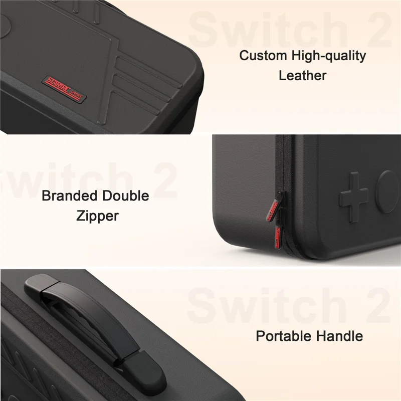 STARTRC GAMES For Nintendo Switch 2 Console / Switch 2 Pro Controller Carrying Case Travel PU Storage Bag