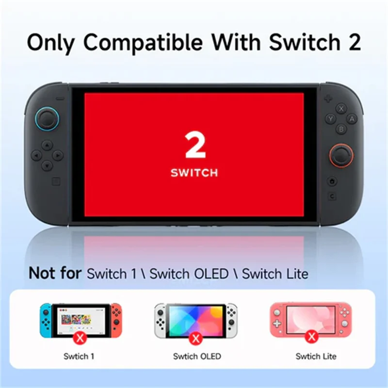 EASYSMX A04 4 in 1 For Nintendo Switch 2 Game Console Carrying Bag Screen Protector Joy-Con Cover Joystick Cap Set