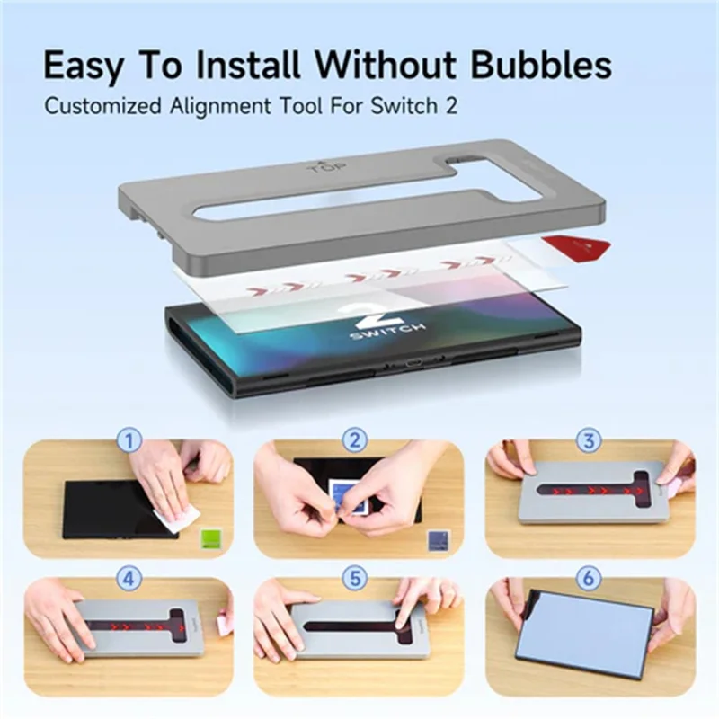 EASYSMX A04 4 in 1 For Nintendo Switch 2 Game Console Carrying Bag Screen Protector Joy-Con Cover Joystick Cap Set