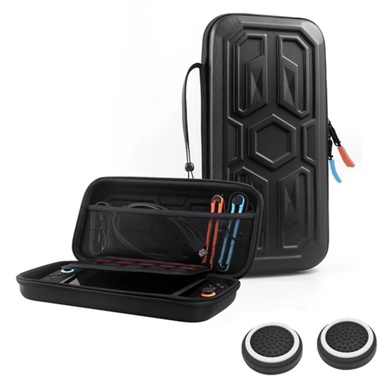 Portable Carrying Case for Nintendo Switch 2 EVA Hard Shell Protective Storage Bag with 2Pcs Joystick Caps