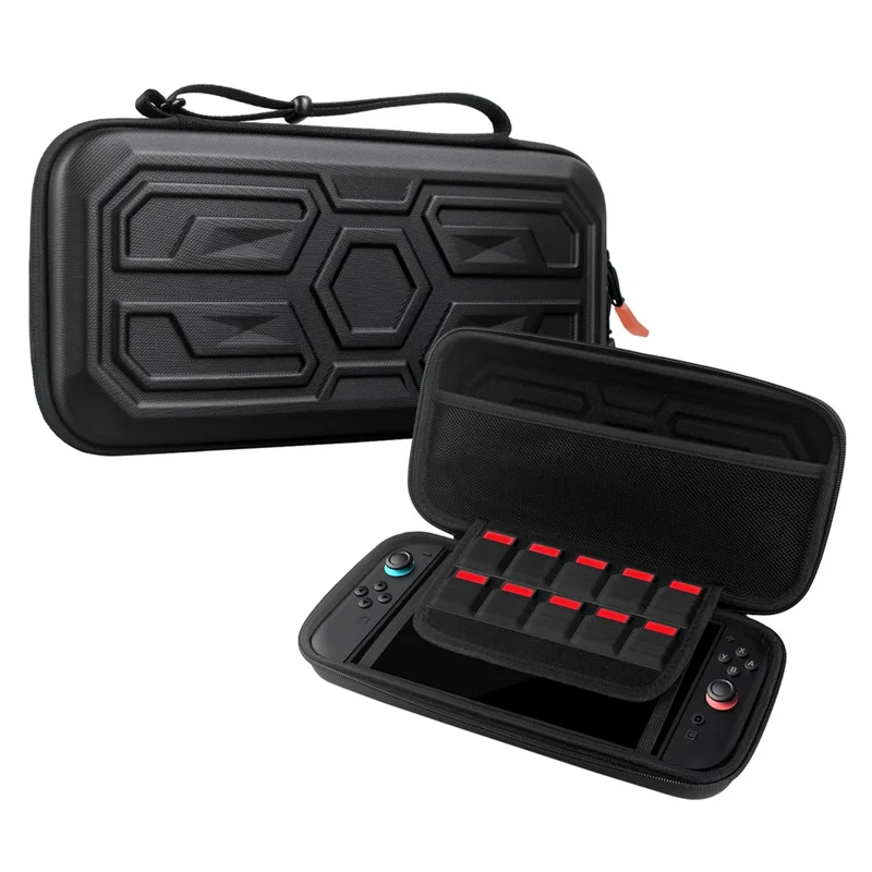 Portable Carrying Case for Nintendo Switch 2 EVA Hard Shell Protective Storage Bag with 2Pcs Joystick Caps