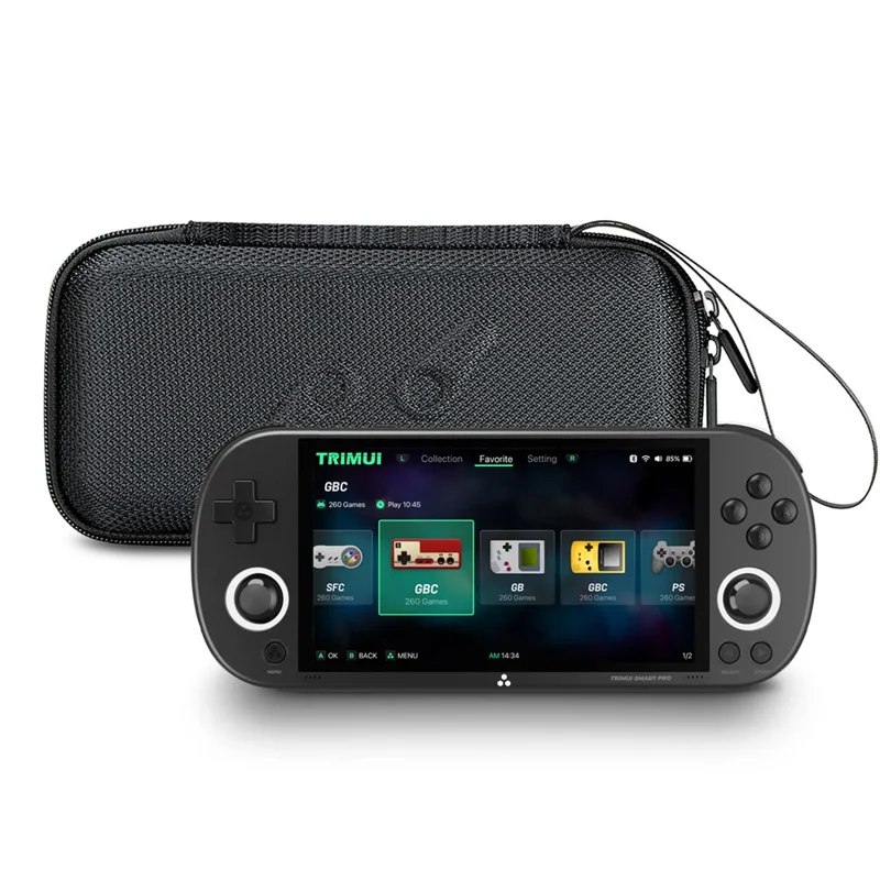 Game Console Carrying Case for TRIMUI Smart Pro S Portable Storage Bag Protection Cover with Handle