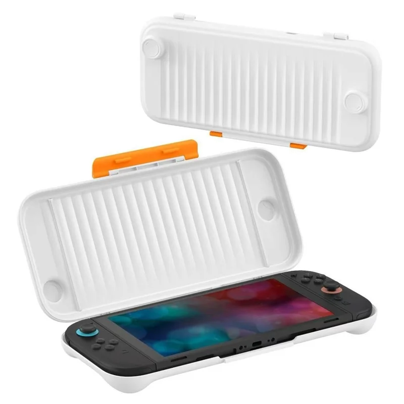 For Nintendo Switch 2 Game Console Hard Shell Case Translucent Matte PC Protective Storage Cover - White