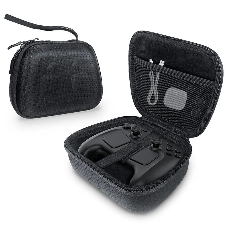 JYS SDM009 Controller Carrying Case for Steam Controller  /  Switch Pro  /  Switch 2 Pro  /  PS5  /  PS4  /  Xbox Hard EVA Travel Storage Bag - Black