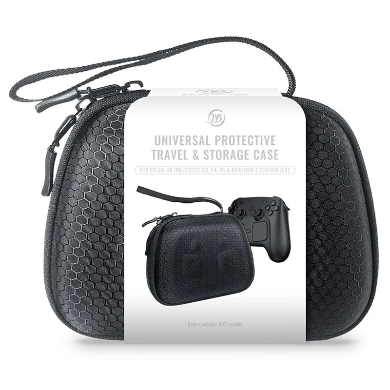 JYS SDM009 Controller Carrying Case for Steam Controller  /  Switch Pro  /  Switch 2 Pro  /  PS5  /  PS4  /  Xbox Hard EVA Travel Storage Bag - Black
