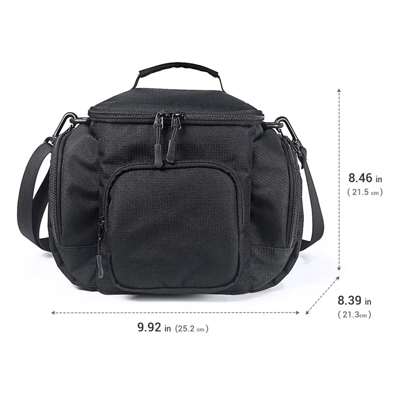 JYS SDM002 Multi-Functional Carrying Case for Steam Machine  /  Steam Deck Console Travel Storage Bag with Shoulder Strap Waterproof Protective Pouch - Black