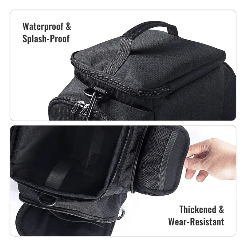 JYS SDM002 Multi-Functional Carrying Case for Steam Machine  /  Steam Deck Console Travel Storage Bag with Shoulder Strap Waterproof Protective Pouch - Black
