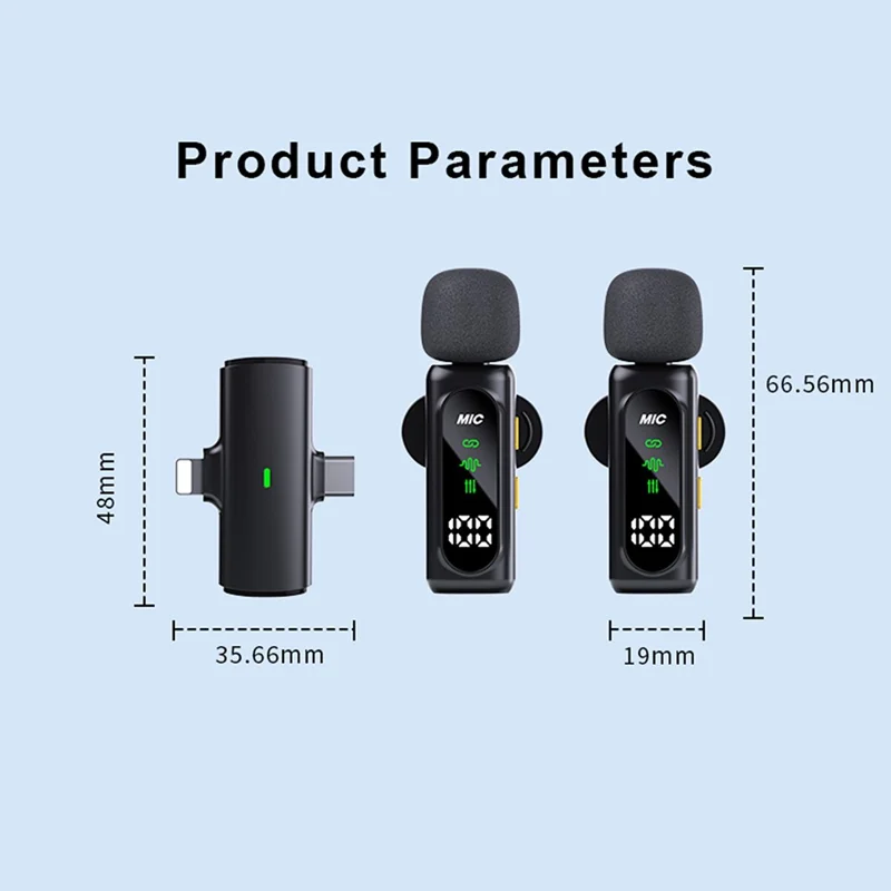 T90 Kit de Micro-cravate Sans Fil 4-en-1, Écran OLED, Réduction Active du Bruit ANC, Portée 20 m, Micro-cravate (4 Micros + 1 Récepteur)