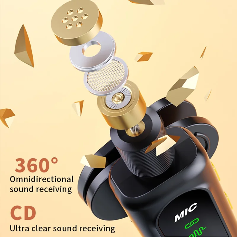T90 Kit de Micro-cravate Sans Fil 4-en-1, Écran OLED, Réduction Active du Bruit ANC, Portée 20 m, Micro-cravate (4 Micros + 1 Récepteur)