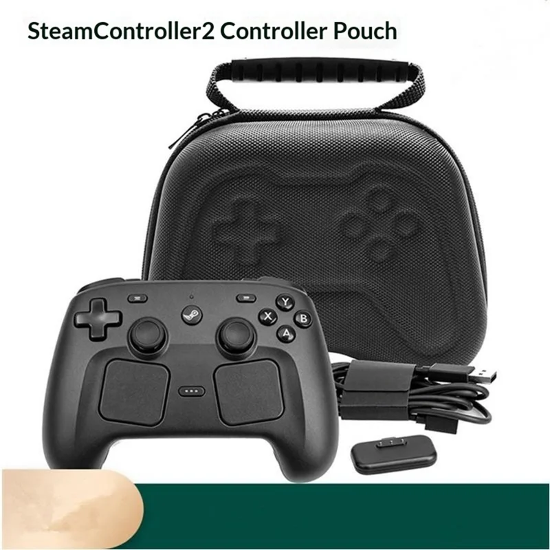 For Steam Controller (2. generation) opbevaringstaske stødfast EVA beskyttende transporttaske - Sort