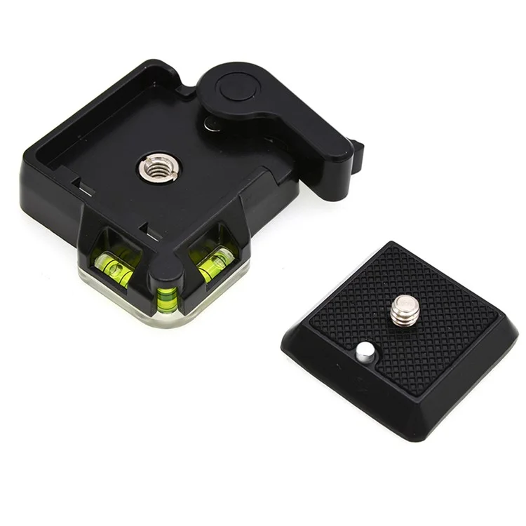 Base de montaje de plataforma de liberación rápida para trípode de cámara de vídeo Monopod Ball Head para cámara DSLR QR40 Tornillo 1/4