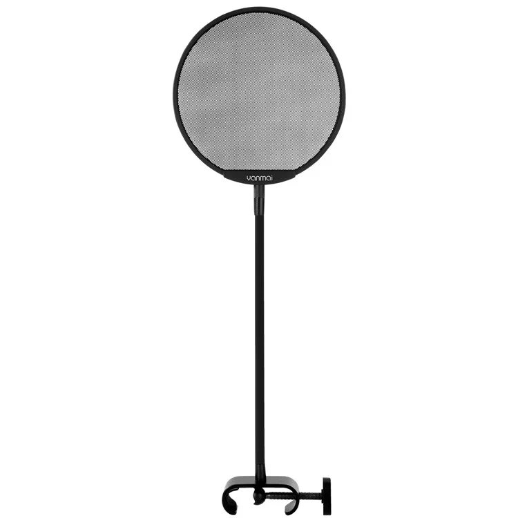 Microphone à condensateur de studio YANMAI PS-6 avec filtre anti-pop en acier maille filtre, accessoire pour diffusion en direct
