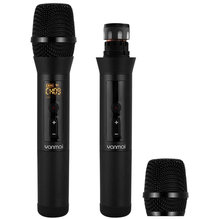 Yanmai UF8 UHF Auto Drahtlos Dynamisches Mikrofonsystem Mit Empfänger Für Verstärkermischerlautsprecher