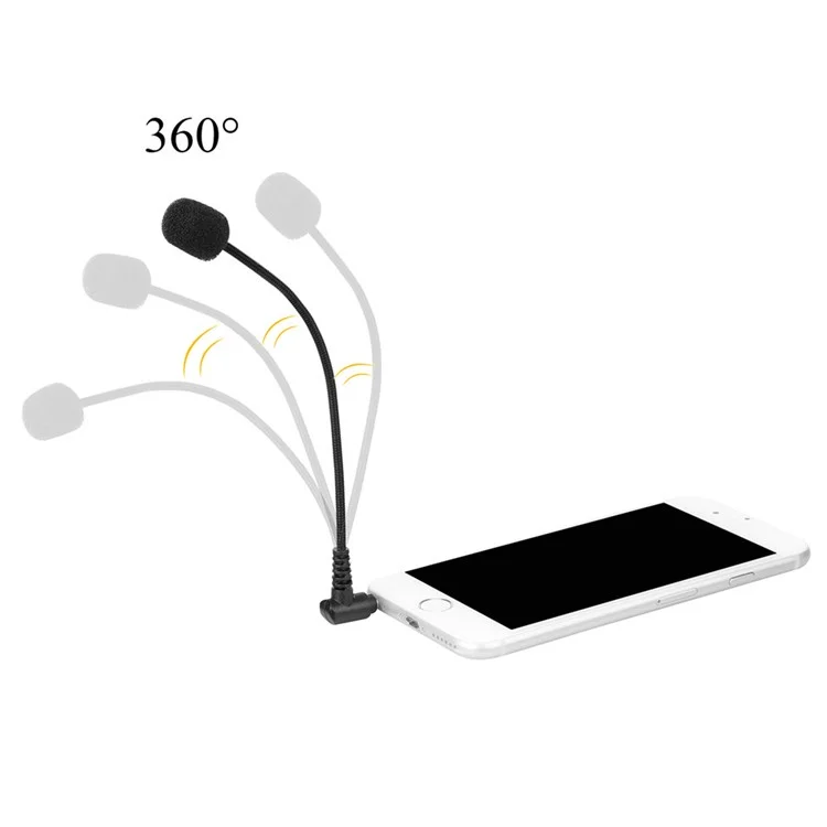 Boya By-um4 Omnidireccional Condensador Micrófono Mini Mínimo Flexible de 3,5 mm Para Computadora Portátil Portátil Para Computadora Portátil