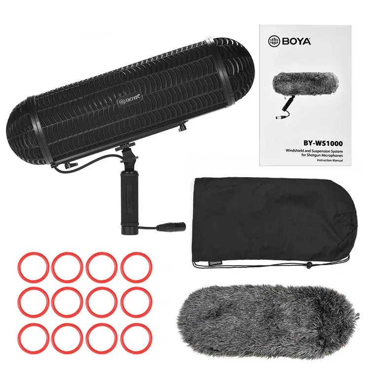 Boya BY-WS1000 Mic Blimp Windschutzhängessystem Zubehör Für Schrotflintenmikrofon