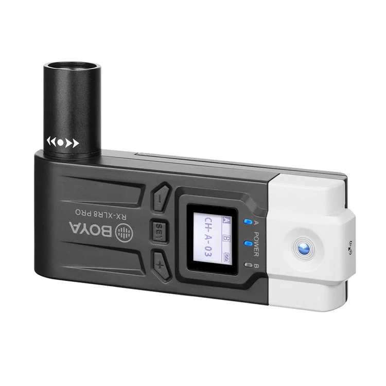 Boya BY-WM8 Pro-k7 UHF Transmittetore Del Sistema Wireless Microfono+xlr Ricevitore Plug-on LCD Display 48 Canali 50m Range Effect Range Lavalier Mic