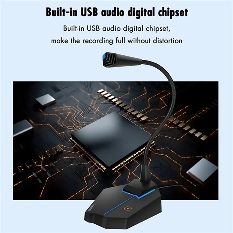 Yanmai G25 RGB Wired Desktop Microfone Condensador USB Plug Play Mic Para Gravação/jogo/video/webcast Vídeo/conferência Webcast