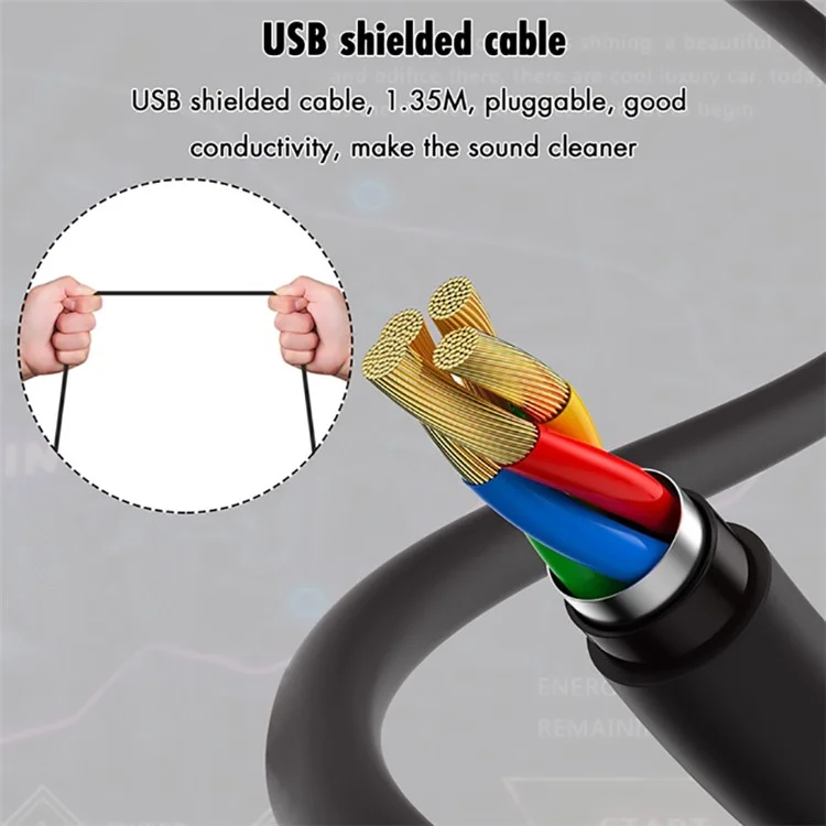 Yanmai G25 RGB Wired Desktop Microfone Condensador USB Plug Play Mic Para Gravação/jogo/video/webcast Vídeo/conferência Webcast