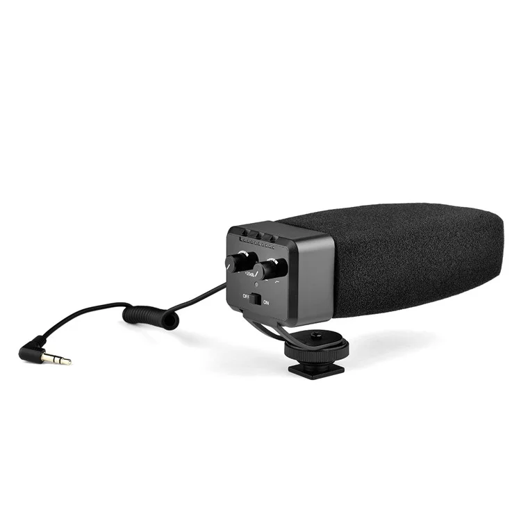 Yelangu Mic09 Professional en la Entrevista en la Cámara Gane Micrófono de 3,5 mm Enchufe de Audio Para la Cámara DSLR Vlog