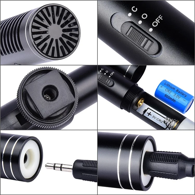 Yelangu Mic01 Micrófono de Condensador Para Voces de Grabación de Cámara Voice YouTube Tiktok