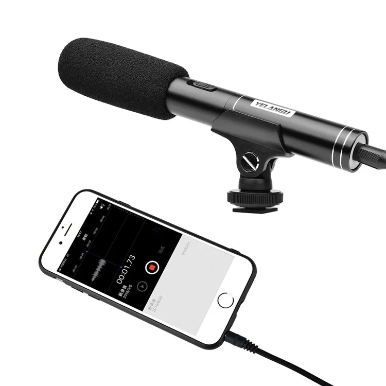 Yelangu Mic01 Micrófono de Condensador Para Voces de Grabación de Cámara Voice YouTube Tiktok