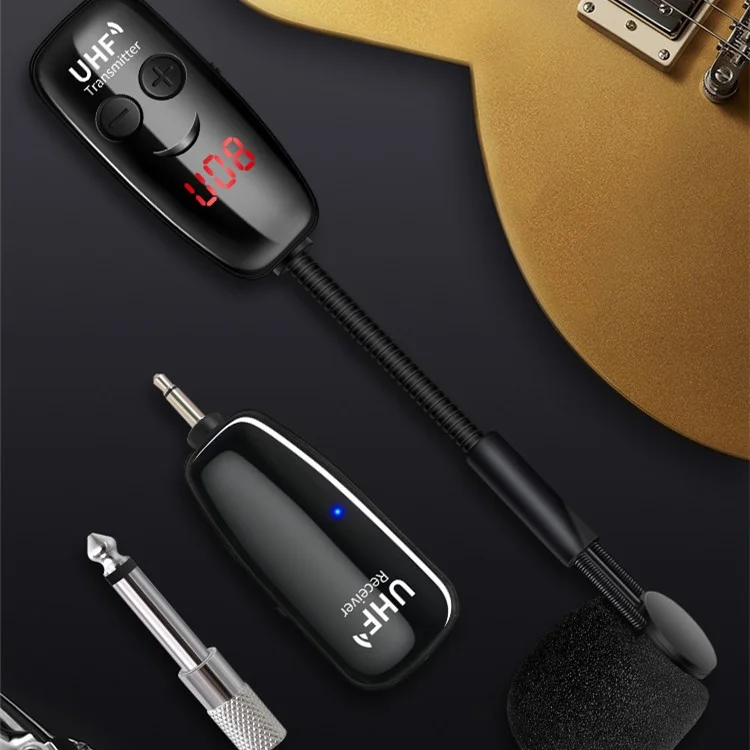 Sistema de Microfone Sem Fio UHF U12SKS-T para Instrumentos Musicais Clipe-on Receptor Transmissor para Saxofone Trompete