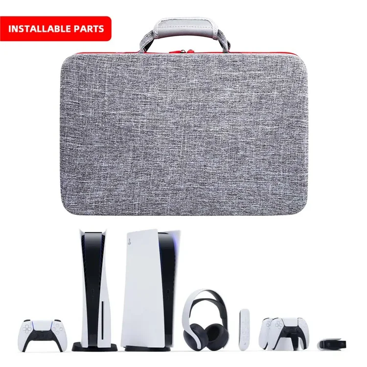 Portable Carrying Bag Storage Case with Adjustable Shoulder Strap for Sony PS5 Console and Accessories