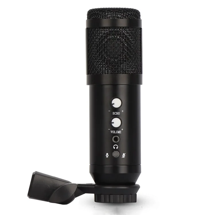 E102/192K Tripod USB Wired Condenser Microphone Professional Desktop Cardioid Mic for Recording/Singing/Teaching/Gaming/Live Broadcast