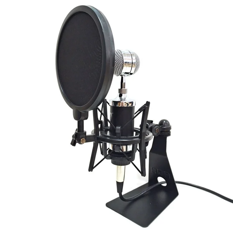 TEYUN Condenser Microphone Shockproof Mount Holder Mic Recording Bracket with Pop Filter - SH-101