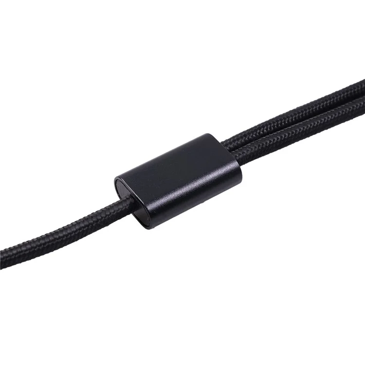 3708 1m Stereo Audio Cable Type-C Male to Dual 6.35mm Audio Cord for Amplifier Mixing Console Speaker