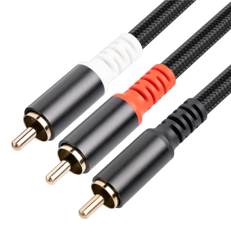 3704 3m RCA Männlich zu Dual RCA Männlichen Y-form-splitter-kabel-audio-verbindungskabel Für Mixerverstärker-soundkarte