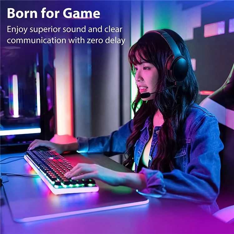 Für Bose QC45 Gaming Headset Rausch -reduktionsmikrofonverlängerungs -audiokabel